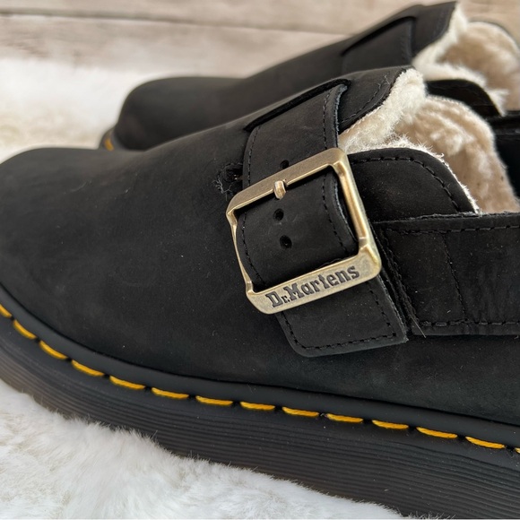 **SOLD NEW Womens Size 7 Dr. Martens Jorge II Fur Lined Slingback Platform Mules - Picture 5 of 12